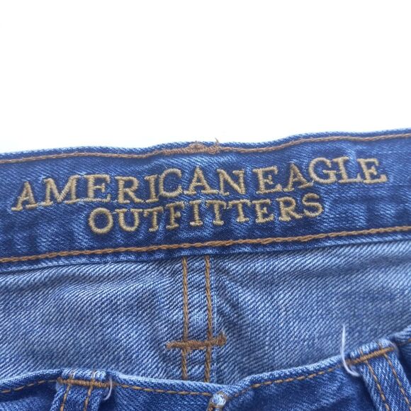 American Eagle Original Straight Denim Jeans-Size 29 X 30-Medium Wash-Mid Rise - Picture 7 of 9